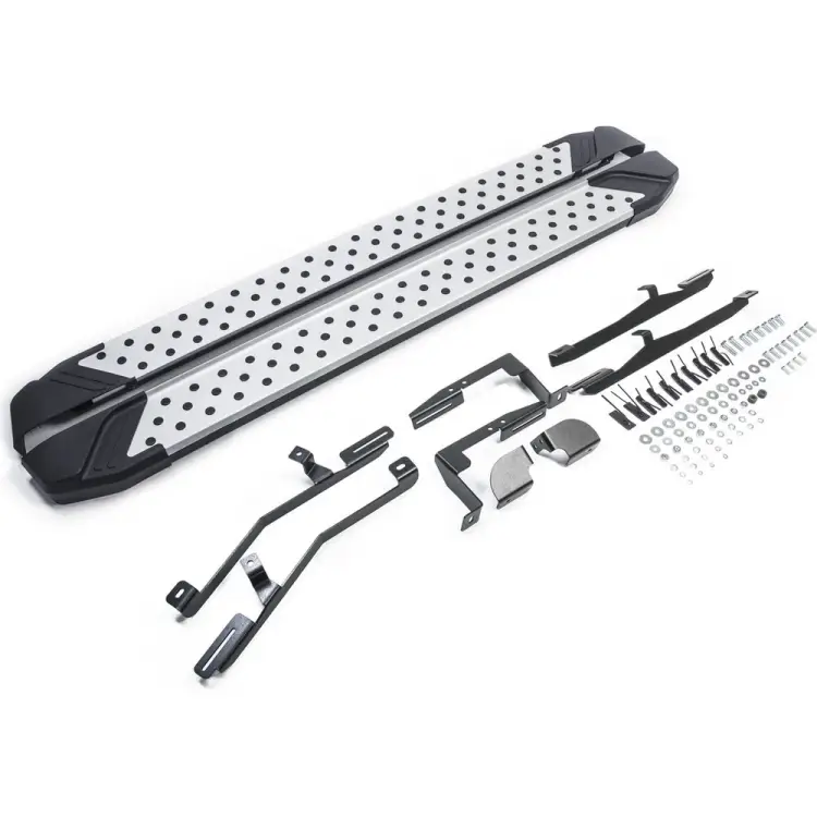 Пороги Hyundai Santa Fe 12-18/Santa Fe Premium 15-16 Rival Bmw-Style круги D180AL.2305.2