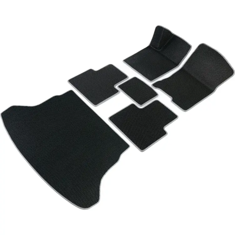 Коврики в салон и багажник для BMW 5 (F10/F11) 2011-2016 (седан) (БМВ 5 Ф10 Ф11) Vicecar SBDL4016R-светлосерый