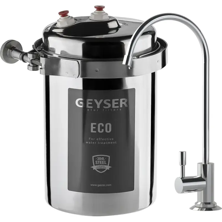 Фильтр под мойку для сверхжёсткой воды Гейзер Эко Макс 18055