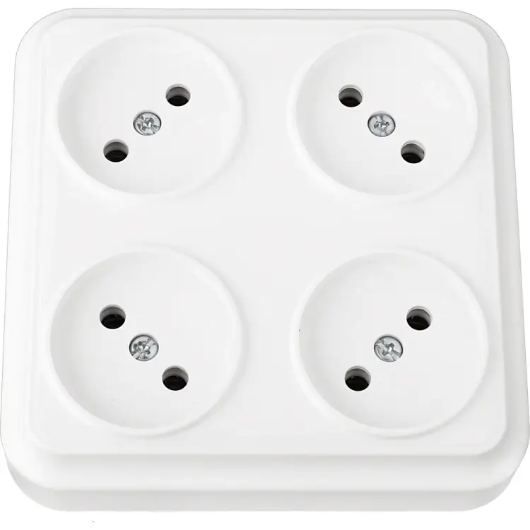Четырехместная розетка BYLECTRICA ВАРИАНТ РА16-0191