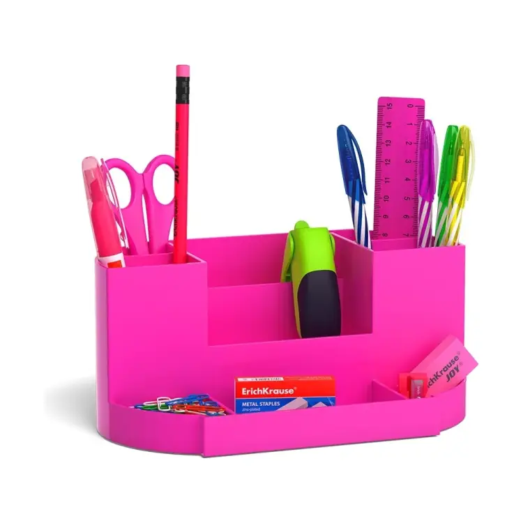 Пластиковый настольный набор ErichKrause Victoria Neon Solid 53263