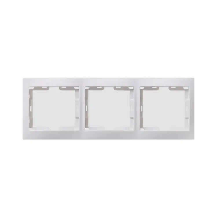 Горизонтальная трехместная рамка IEK КВАРТА EMK30-K01-DM