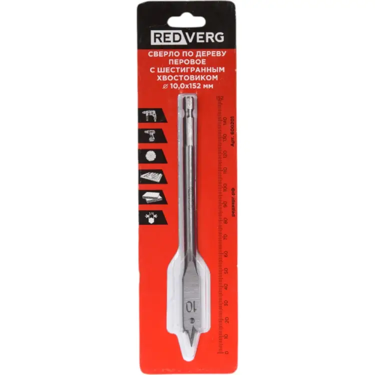 Перовое сверло по дереву REDVERG 600201 6621140