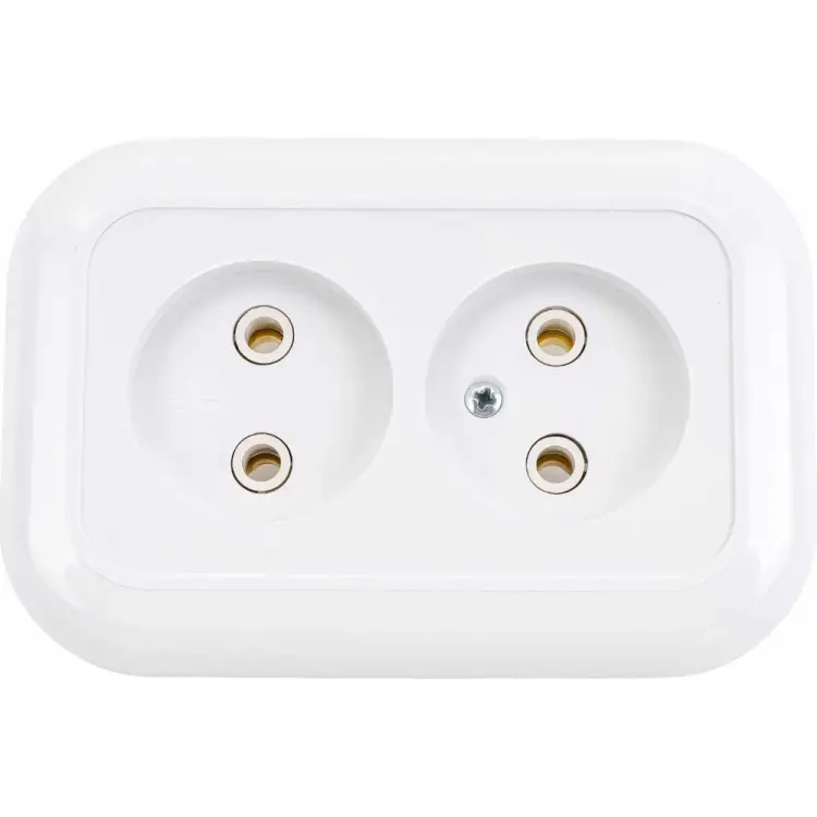 Двухместная розетка Кунцево-Электро ВАЛЕНТИНА РС10-393 5449