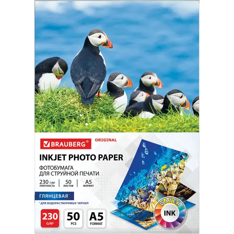 Глянцевая фотобумага BRAUBERG ORIGINAL 363977