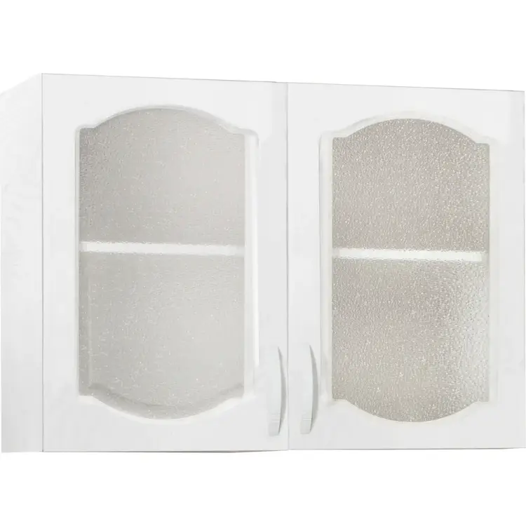 Шкаф для посуды SANTREK 80 Ясень Белый (со стеклом) фасад МДФ 282759