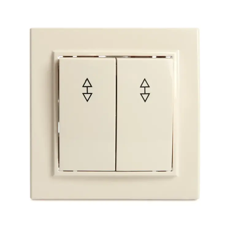 Двухклавишный переключатель STEKKER psw10-9008-02 39920