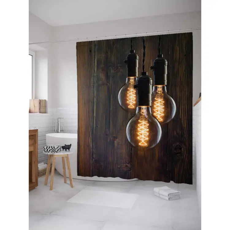 Шторка-занавеска для ванной JOYARTY Винтажный лофт sc_13190