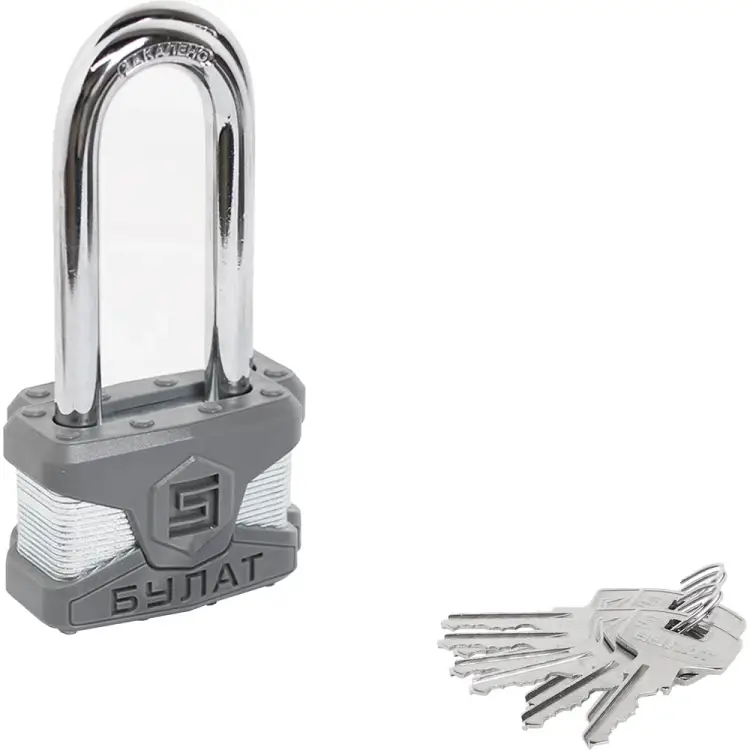 Стальной замок навесной БУЛАТ ВС 0165-01 ПЛ 16521