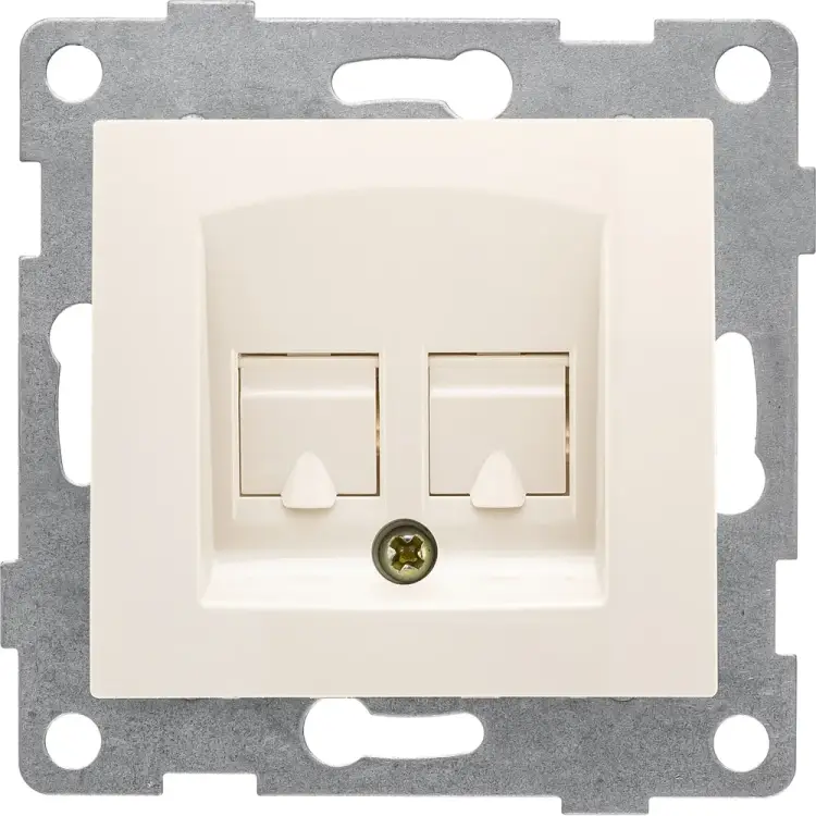 Двойной механизм компьютерной розетки GUSI Electric Bravo С10К2-003