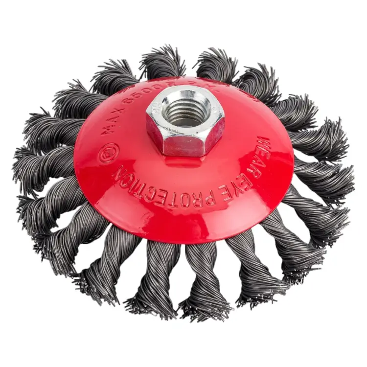 Конусная щетка для УШМ INTERTOOL BT-4115