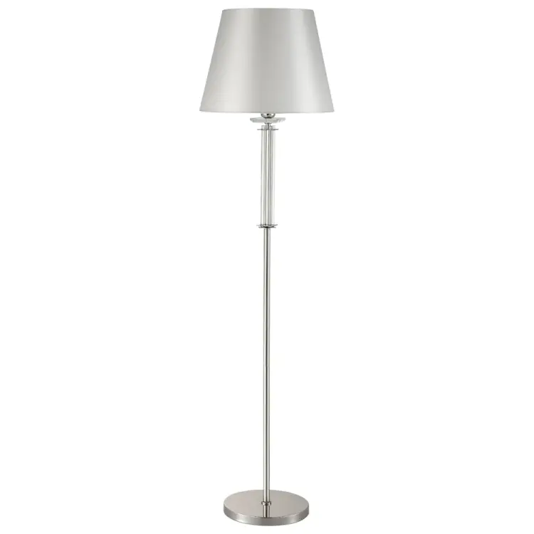 Торшер Crystal lux NICOLAS PT1 NICKEL/WHITE