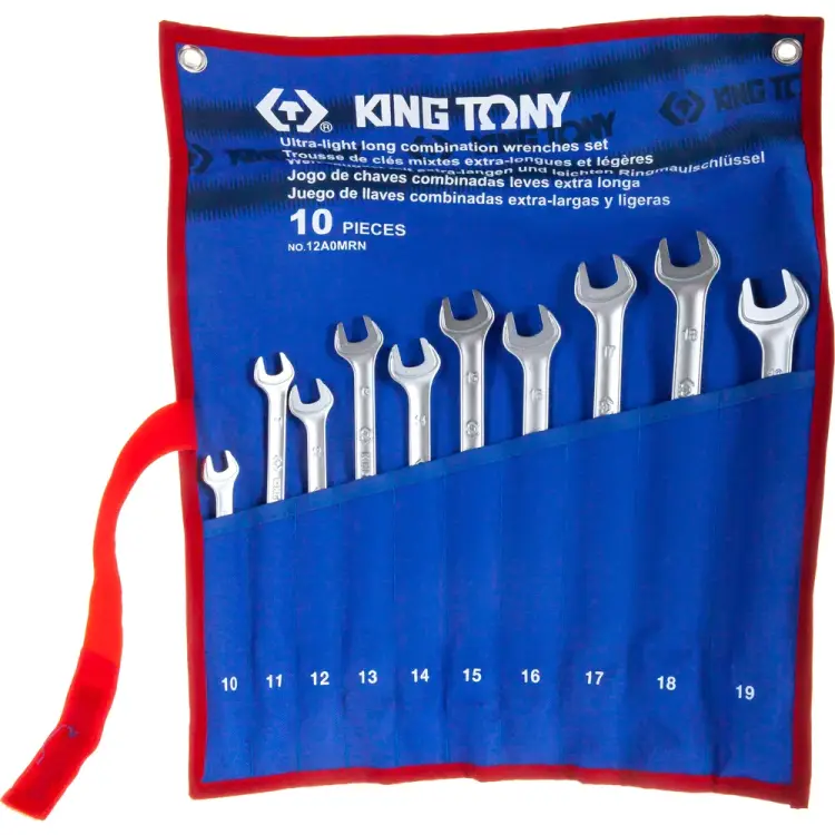 Набор комбинированных удлиненных ключей KING TONY 12A0MRN