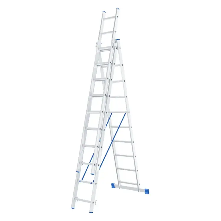 Алюминиевая трехсекционная лестница СИБРТЕХ 97820