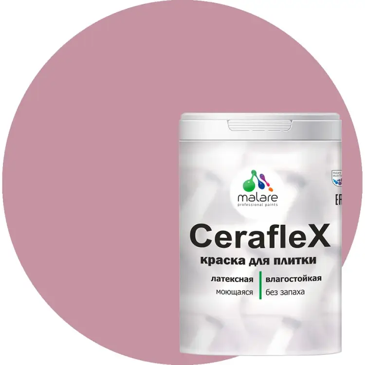 Латексная краска для кафельной и керамической плитки MALARE Ceraflex 2036773232971