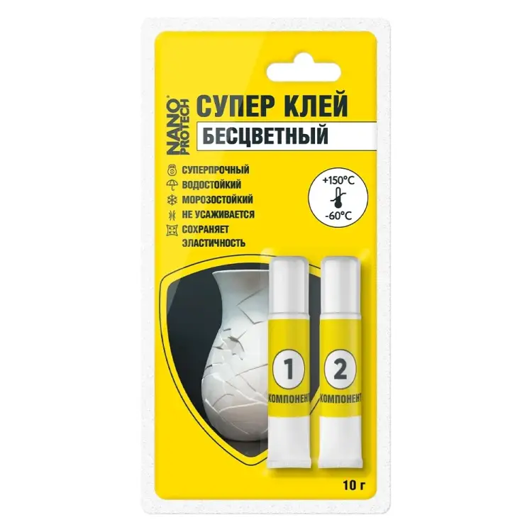 Эпоксидный двухкомпонентный суперклей Nanoprotech NPGSK0016