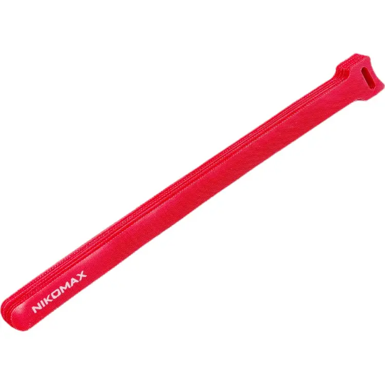 Стяжка-липучка NIKOMAX NMC-CTV310-16-SB-RD-10