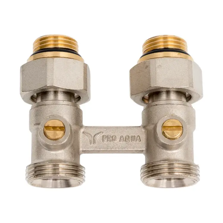 Прямой узел нижнего подключения для 2-х труб. систем PRO AQUA INS202HVSx