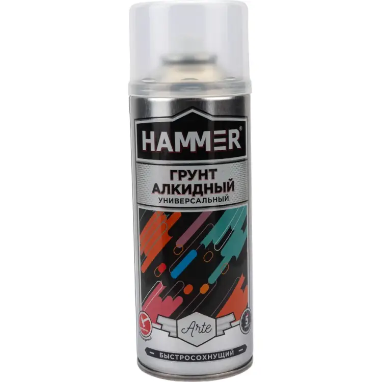 Алкидный грунт Hammer белый, 520 мл, 0.27 кг ЭК000140413
