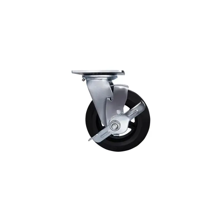 Большегрузное обрезиненное поворотное колесо Longway SCDB63