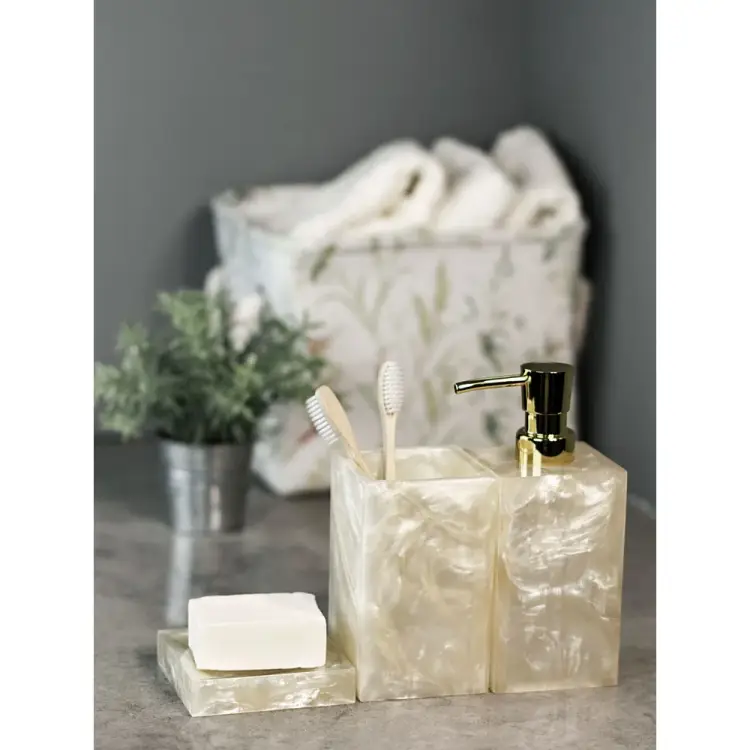 Настольный комплект для ванн Bath Plus PEARL pearl white SET5 3W-PRBS-17012-A-SET5 Настольный комплект для ванн Bath Plus PEARL pearl white SET5 3W-PRBS-17012-A-SET5