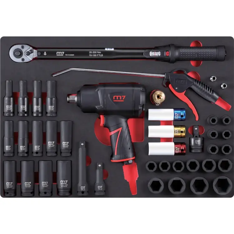 Набор пневмоинструмента MIGHTY SEVEN NC-4255QA Набор пневмоинструмента MIGHTY SEVEN NC-4255QA