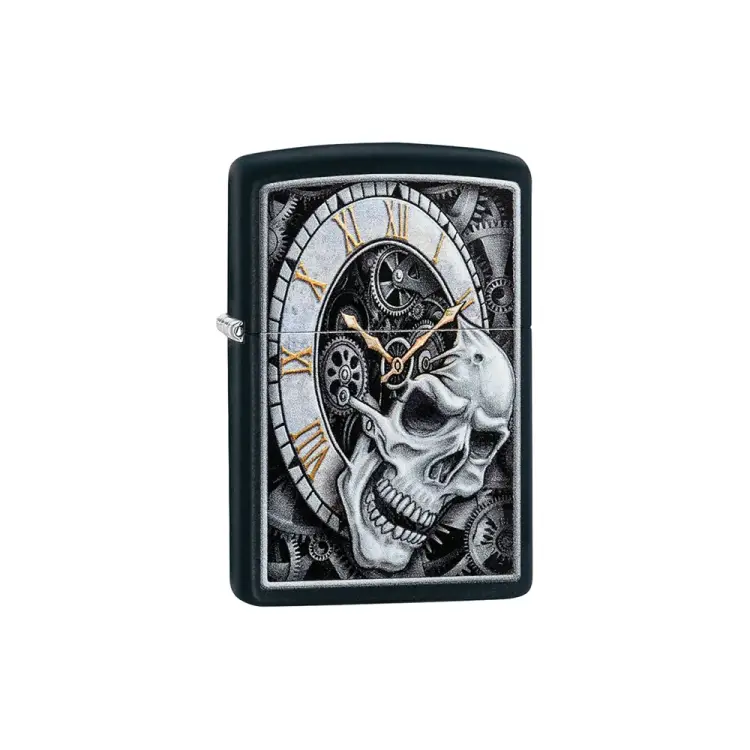 Зажигалка Zippo Skull Clock 29854