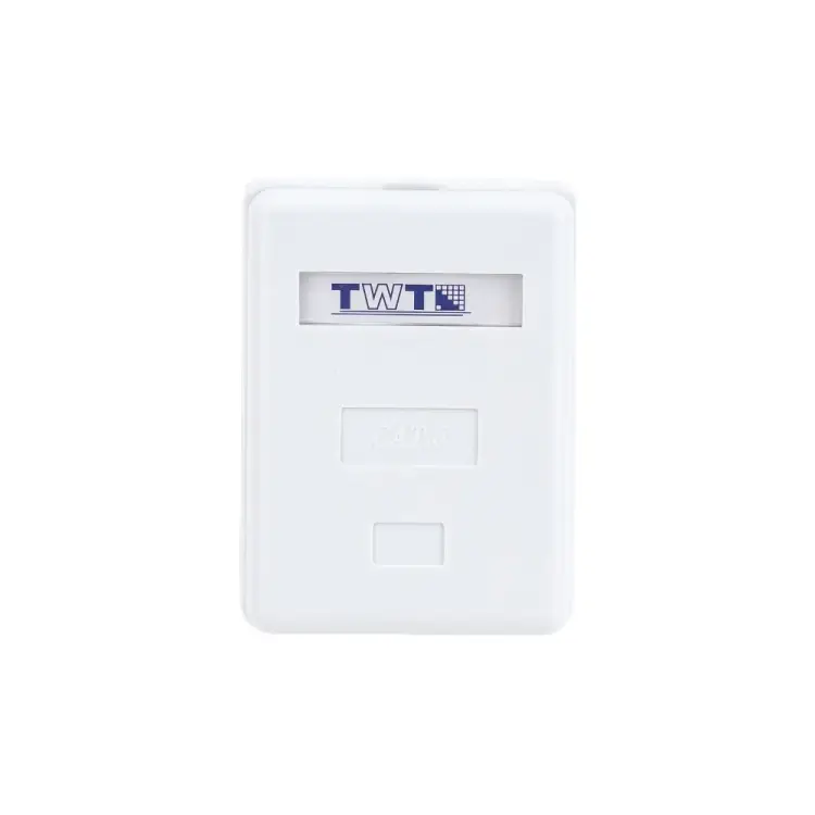 Экранированная настенная розетка TWT TWT-SM1-45/S6-WH