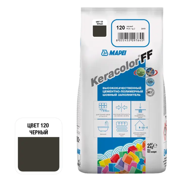 Затирка MAPEI KERACOLOR FF 5QA012002A