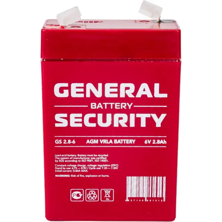 Аккумулятор для ИБП General Security GS2.8-6