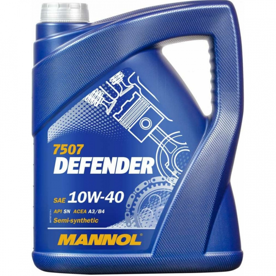 Полусинтетическое моторное масло MANNOL DEFENDER 10W40