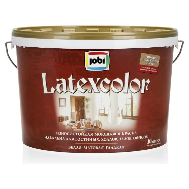 Интерьерная моющаяся краска JOBI LATEXCOLOR 11833