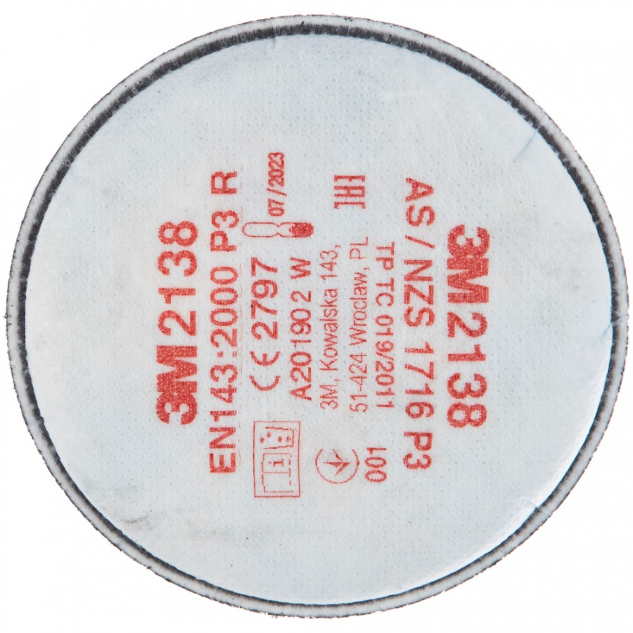 Противоаэрозольный фильтр 3М Р3 №2138
