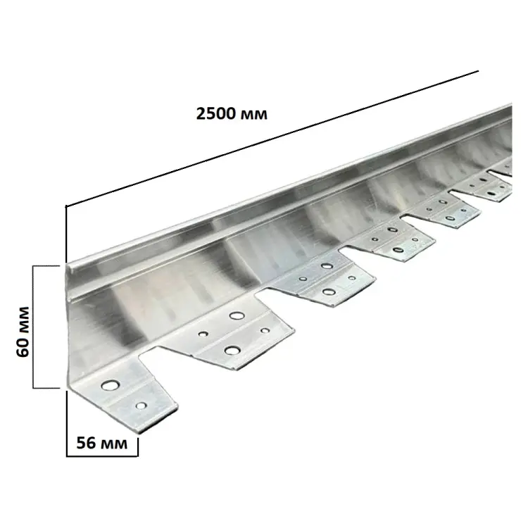 Алюминиевый бордюр ГеоПластБорд АЛ2500.60к