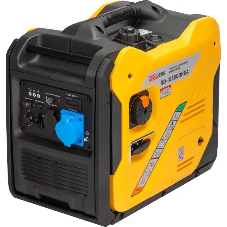 Бензиновый инверторный генератор REDVERG RD-IG5500HEA 00006693865
