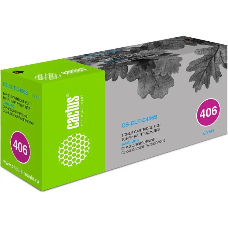 Лазерный картридж для samsung clp-360/365/clx-3300/ Cactus clt-c406s 807406