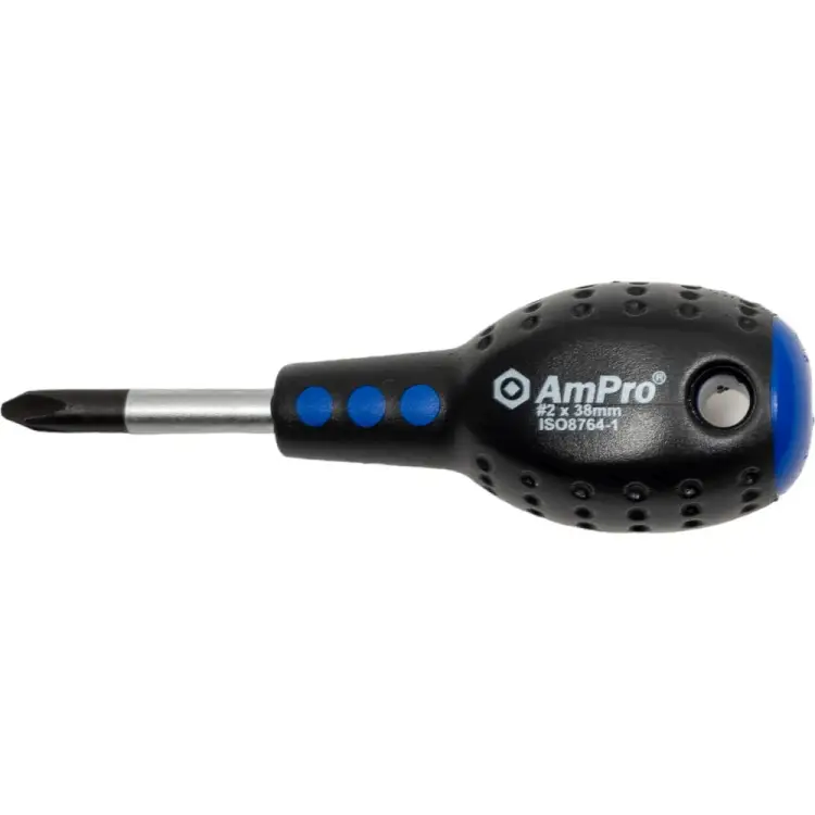 Короткая крестовая отвертка AmPro T32029