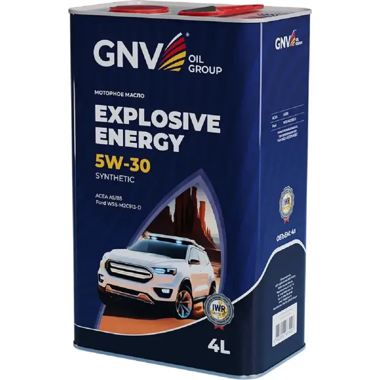Моторное масло GNV EXPLOSIVE ENERGY SYNTHETIC 5w-30 ACEA A5/B5 GEE101045304012050004