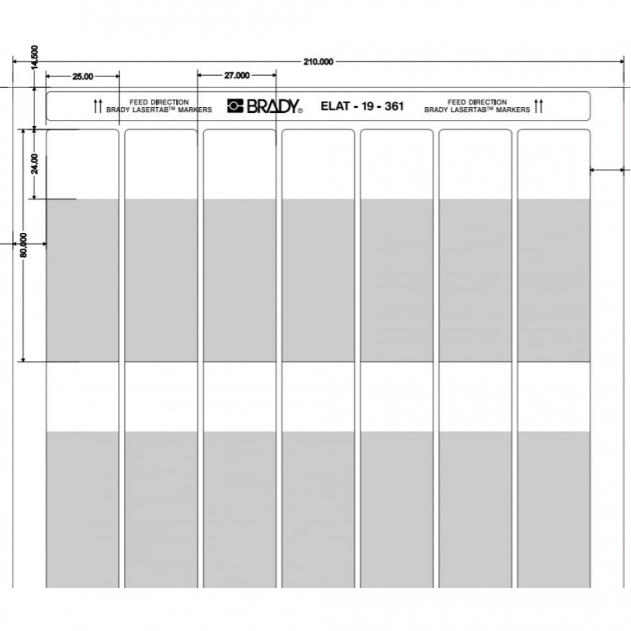 Этикетки BRADY ELAT-19-361