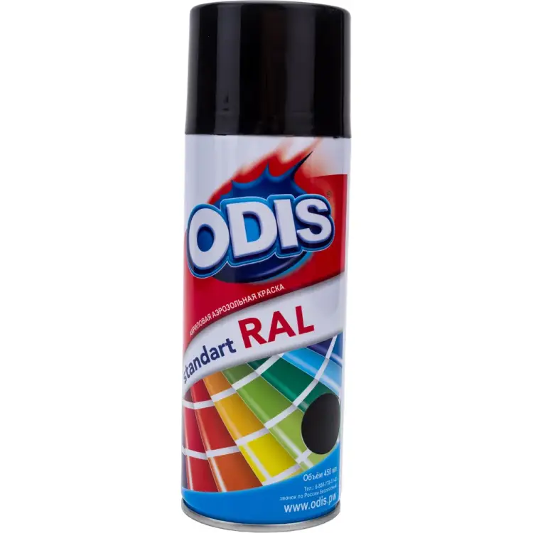 Краска-спрей ODIS standart 9005ral Краска-спрей ODIS standart 9005ral