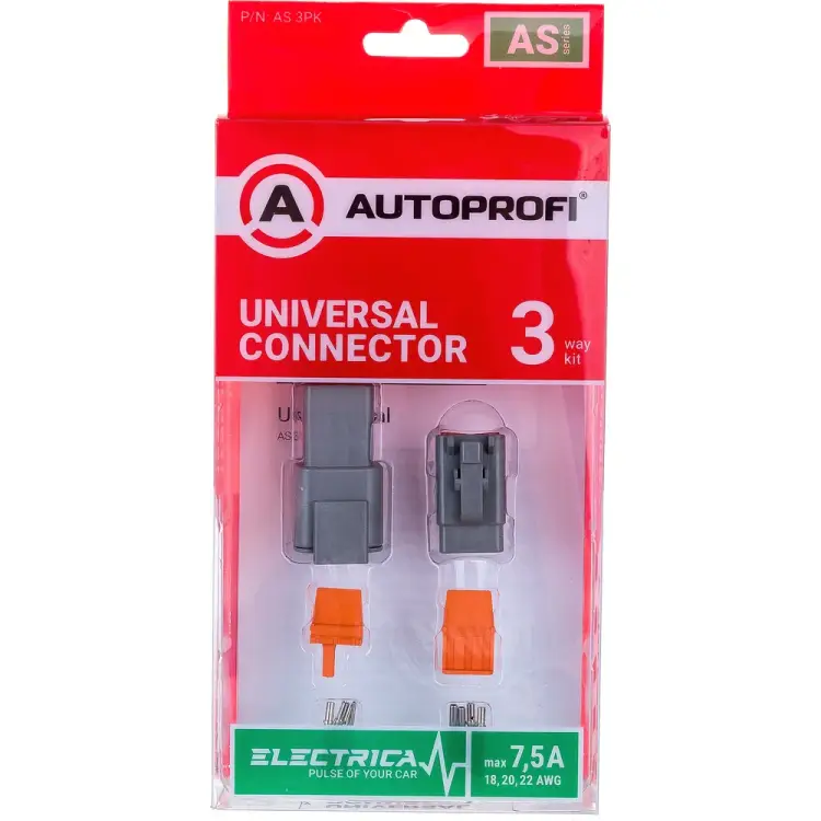 Универсальный коннектор AUTOPROFI ELECTRICA AS 3PK Универсальный коннектор AUTOPROFI ELECTRICA AS 3PK