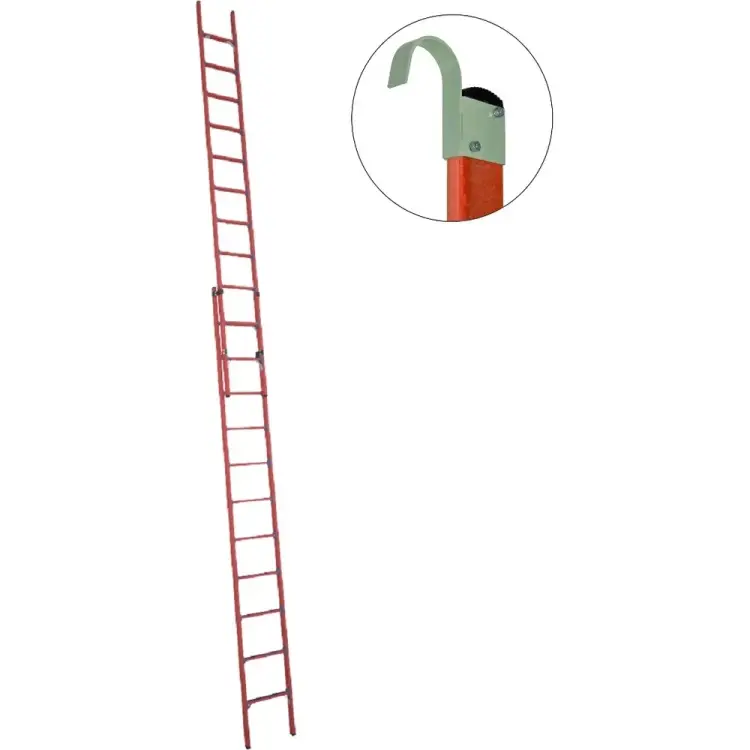 Стеклопластиковая приставная диэлектрическая раздвижная лестница Антиток ЛСПРД-7.0 Евро К 471578
