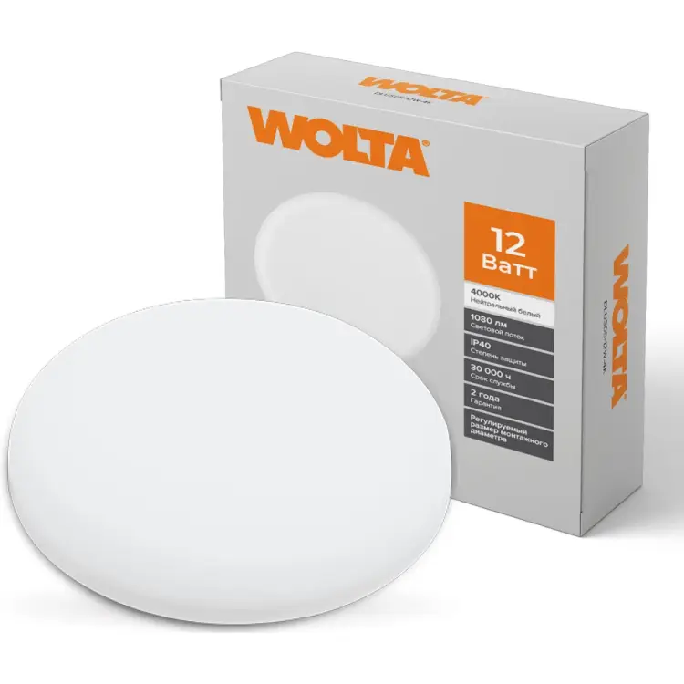 Светодиодный светильник Wolta DLUS05-12W-4K