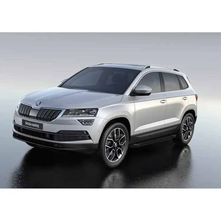 Пороги на автомобиль для Skoda Karoq 2020-н.в. Rival Black F180ALB.5103.1