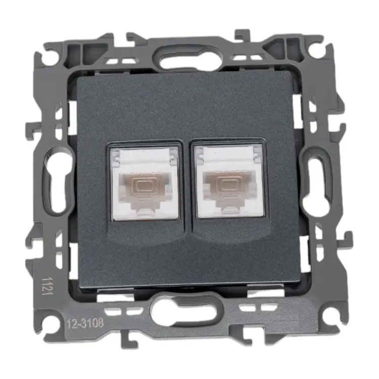 Двойная информационная розетка ЭРА 12-3108-12 Б0019354