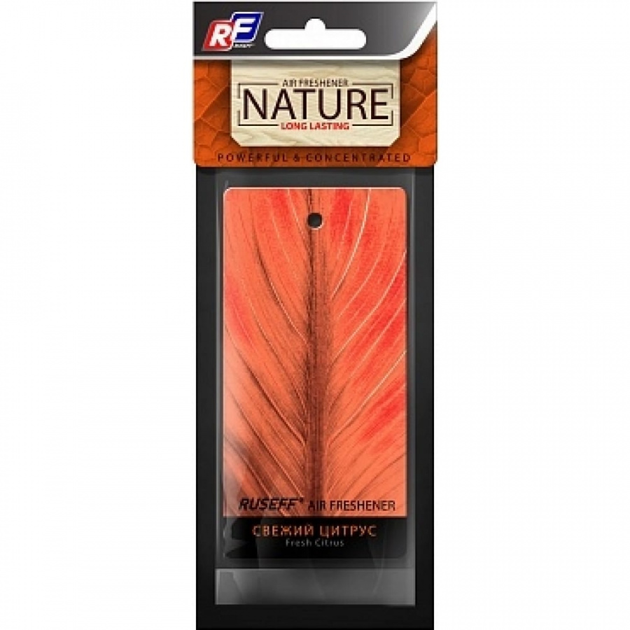 Подвесной картонный ароматизатор RUSEFF NATURE LINE Fresh Citrus