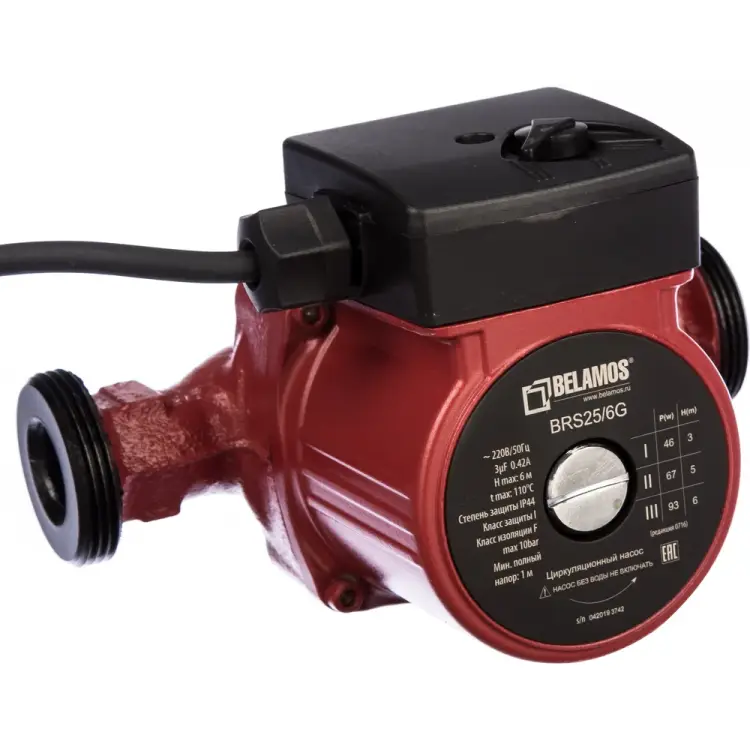 Циркуляционный насос Беламос BRS25/6G Циркуляционный насос Беламос BRS25/6G