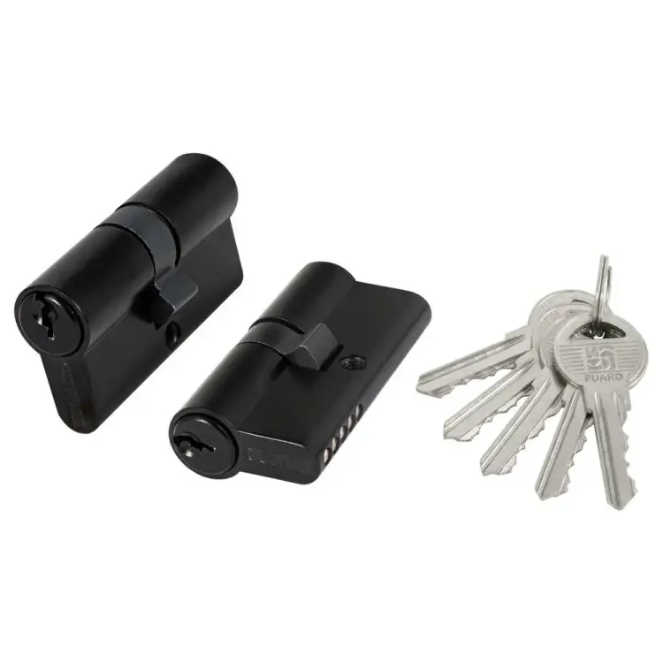 Цилиндровый механизм Fuaro (100 ZA/70) 1000ZAKey70(30+10+30) BL 45435