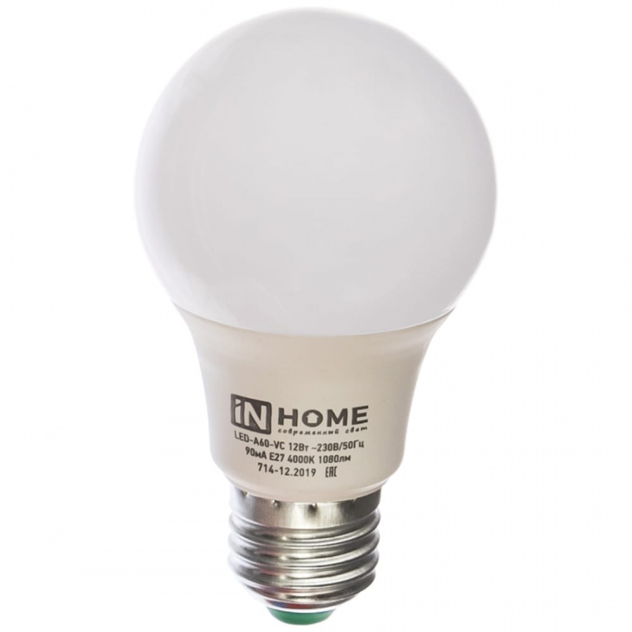 Светодиодная лампа IN HOME LED-A60-VC