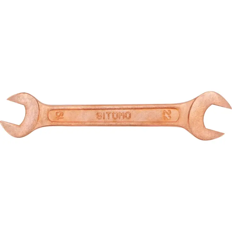 Омедненный двусторонний рожковый ключ SITOMO SIT 290392